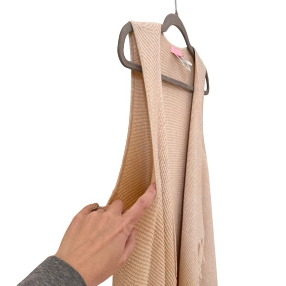 Lilly Pulitzer Andela Sweater Vest in Heather Sand Dune Metal Size M - Picture 7 of 10